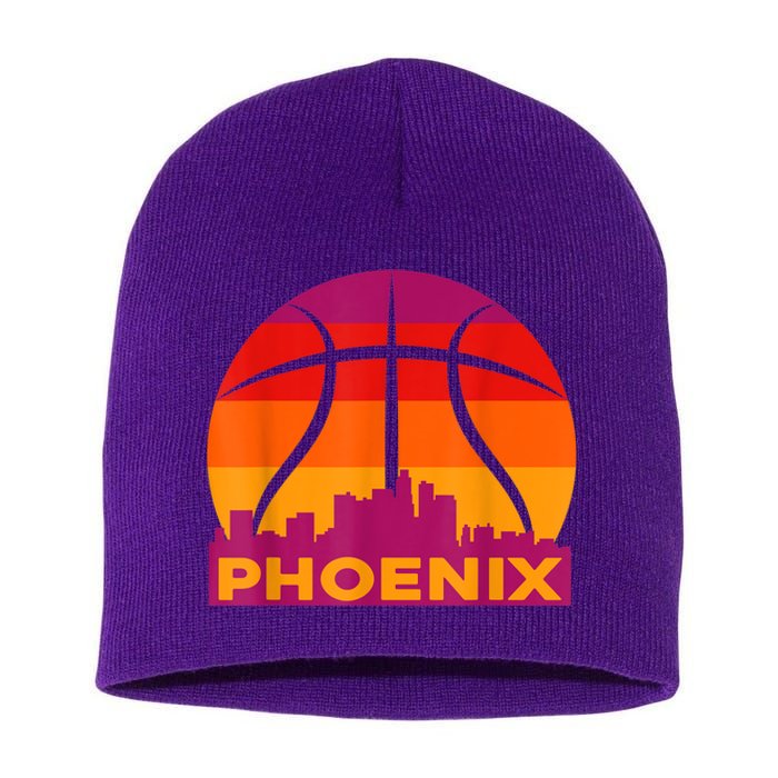 Phoenix Basketball, Phoenix Basketball BBall City Arizona State Retro Vintage Short Acrylic Beanie