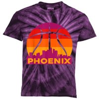 Phoenix Basketball, Phoenix Basketball BBall City Arizona State Retro Vintage Kids Tie-Dye T-Shirt