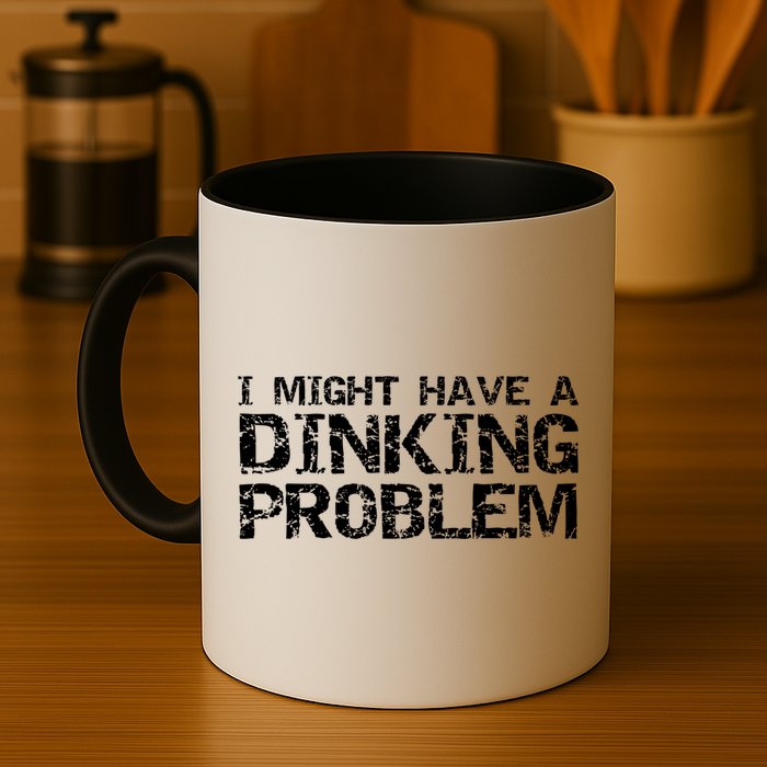 Pickle Ball Pun Ing Joke I Might Have A Dinking Problem Gift Mug