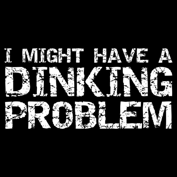 Pickle Ball Pun Ing Joke I Might Have A Dinking Problem Gift Drawstring Bag