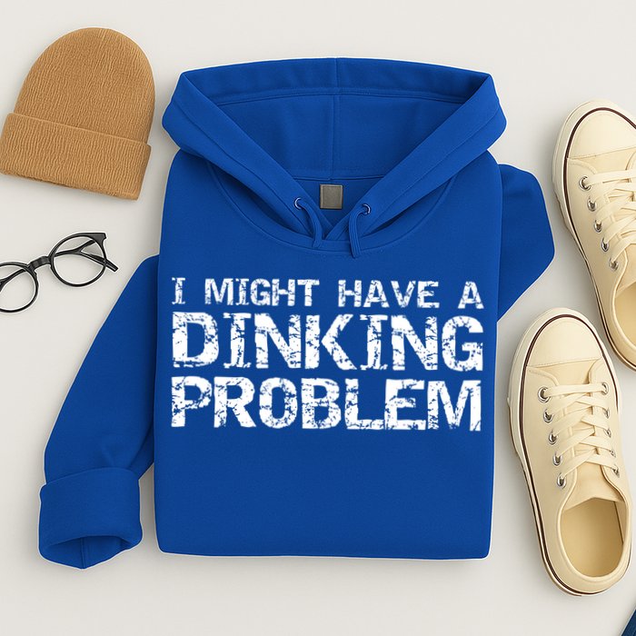 Pickle Ball Pun Ing Joke I Might Have A Dinking Problem Gift Hoodie