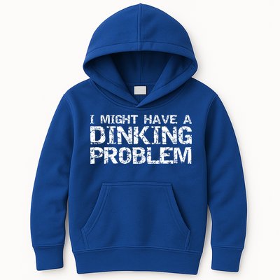 Pickle Ball Pun Ing Joke I Might Have A Dinking Problem Gift Kids Hoodie