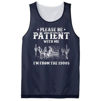 Please Be Patient With Me IM From The 1900s Mesh Reversible Basketball Jersey Tank