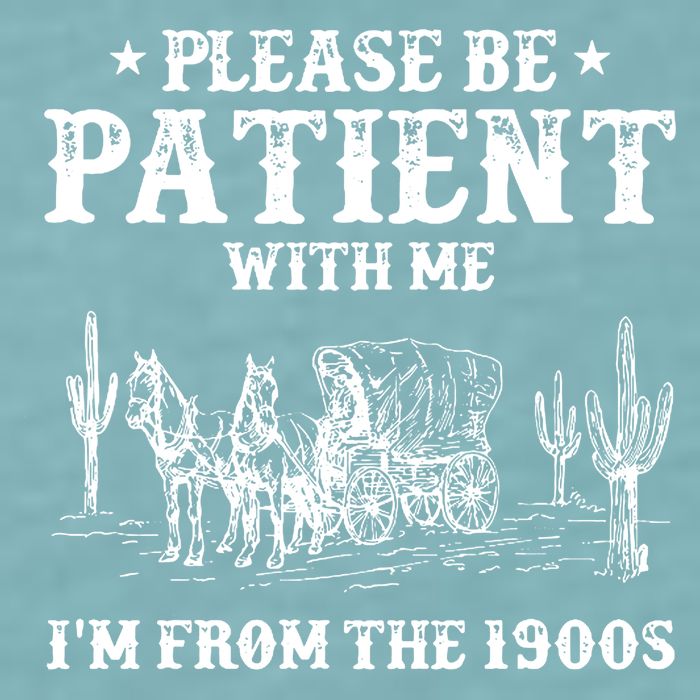 Please Be Patient With Me IM From The 1900s Sueded Cloud Jersey T-Shirt