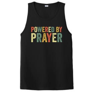 Powered By Prayer God Believer Pray Christian Faith Religion Gift PosiCharge Competitor Tank