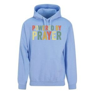 Powered By Prayer God Believer Pray Christian Faith Religion Gift Unisex Surf Hoodie