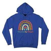 Powered By Prayer Rainbow Praying Christian Jesus Follower Gift Tall Hoodie