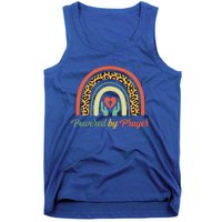 Powered By Prayer Rainbow Praying Christian Jesus Follower Gift Tank Top