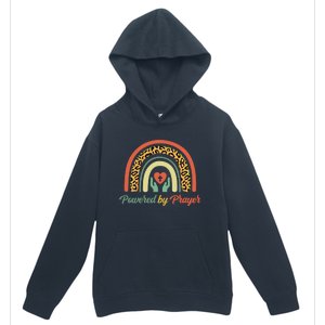 Powered By Prayer Rainbow Praying Christian Jesus Follower Gift Urban Pullover Hoodie