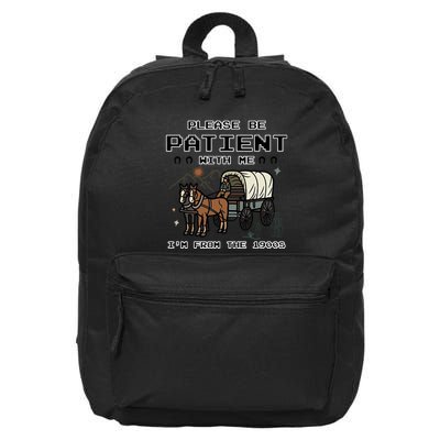 Please Be Patient With Me Im From The 1900s Retro 16 in Basic Backpack