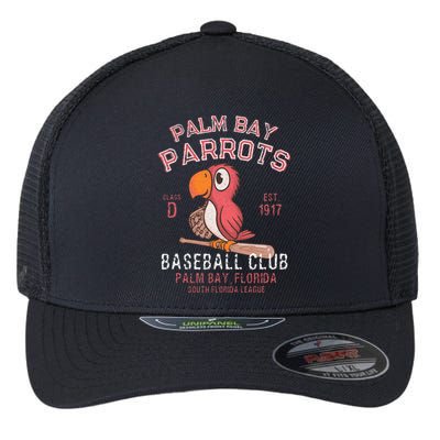 Palm Bay Parrots Baseball Retro Minor League Baseball Team Flexfit Unipanel Trucker Cap