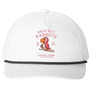 Palm Bay Parrots Baseball Retro Minor League Baseball Team Snapback Five-Panel Rope Hat