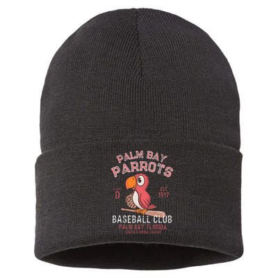 Palm Bay Parrots Baseball Retro Minor League Baseball Team Sustainable Knit Beanie