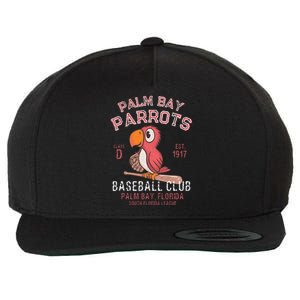 Palm Bay Parrots Baseball Retro Minor League Baseball Team Wool Snapback Cap