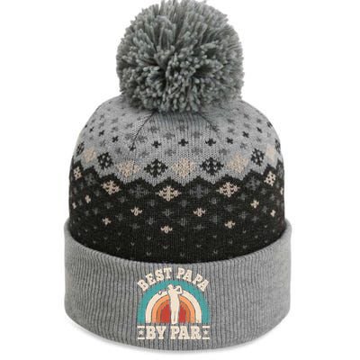 Papa By Par Funny Golf Dad Father Vintage Golf Player Gift The Baniff Cuffed Pom Beanie