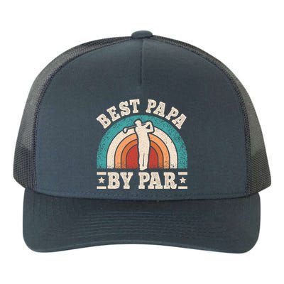 Papa By Par Funny Golf Dad Father Vintage Golf Player Gift Yupoong Adult 5-Panel Trucker Hat