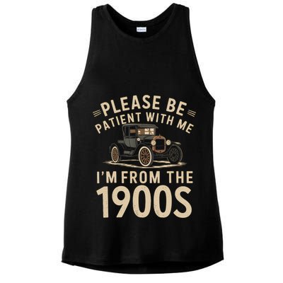 Please Be Patient With Me I'm From The 1900s Vintage Car  Ladies PosiCharge Tri-Blend Wicking Tank