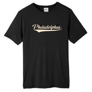 Philly Baseball Philadelphia Lettering Retro Tall Fusion ChromaSoft Performance T-Shirt