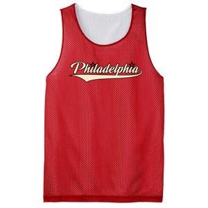 Philly Baseball Philadelphia Lettering Retro Mesh Reversible Basketball Jersey Tank