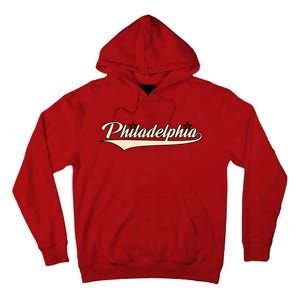 Philly Baseball Philadelphia Lettering Retro Tall Hoodie