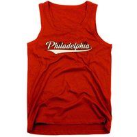 Philly Baseball Philadelphia Lettering Retro Tank Top