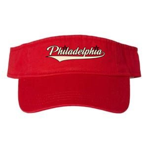 Philly Baseball Philadelphia Lettering Retro Valucap Bio-Washed Visor