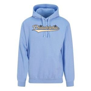 Philly Baseball Philadelphia Lettering Retro Unisex Surf Hoodie