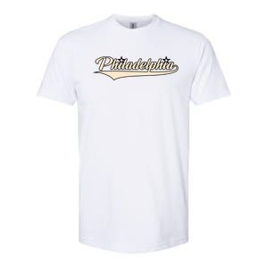 Philly Baseball Philadelphia Lettering Retro Softstyle CVC T-Shirt