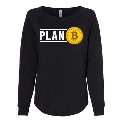 Plan Bitcoin Womens California Wash Sweatshirt