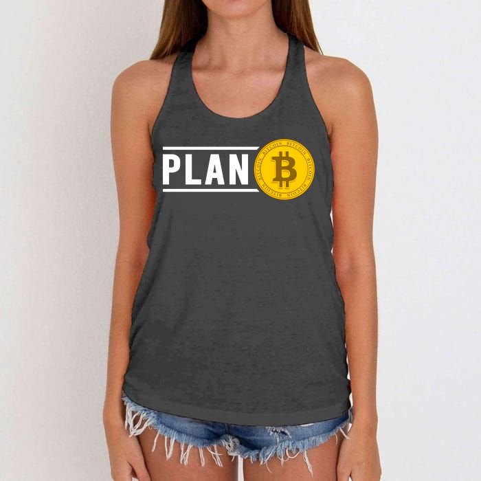 Plan Bitcoin Women's Knotted Racerback Tank