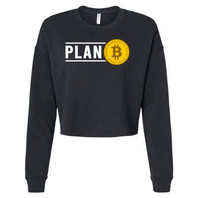 Plan Bitcoin Cropped Pullover Crew