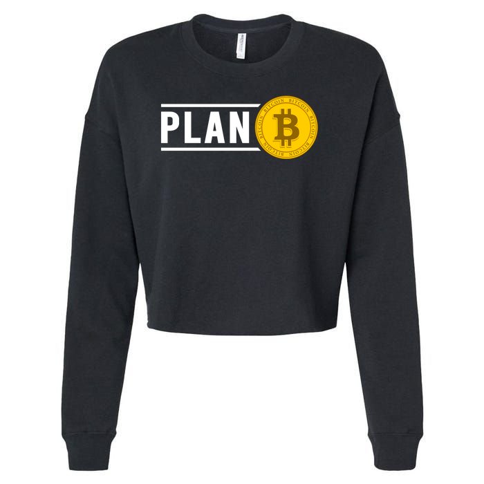 Plan Bitcoin Cropped Pullover Crew