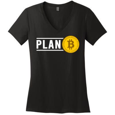 Plan Bitcoin Women's V-Neck T-Shirt