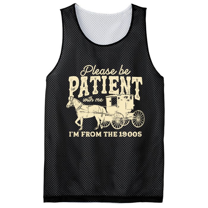 Please Be Patient With Me Im From The 1900s Mesh Reversible Basketball Jersey Tank