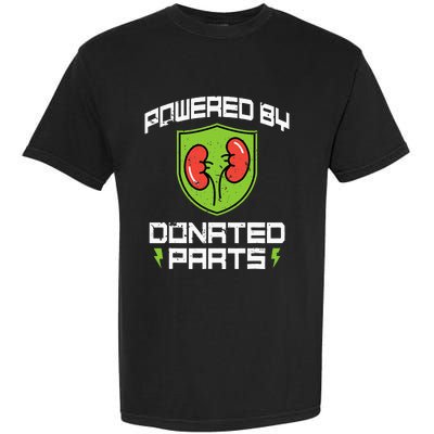 Powered By Parts Organ Transplant Kidney Surgery Garment-Dyed Heavyweight T-Shirt