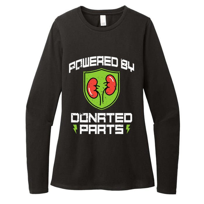 Powered By Parts Organ Transplant Kidney Surgery Womens CVC Long Sleeve Shirt