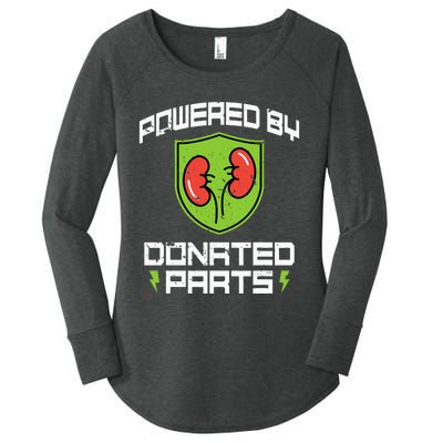 Powered By Parts Organ Transplant Kidney Surgery Women's Perfect Tri Tunic Long Sleeve Shirt