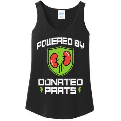 Powered By Parts Organ Transplant Kidney Surgery Ladies Essential Tank