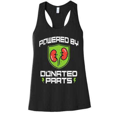 Powered By Parts Organ Transplant Kidney Surgery Women's Racerback Tank