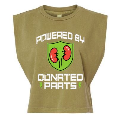 Powered By Parts Organ Transplant Kidney Surgery Garment-Dyed Women's Muscle Tee