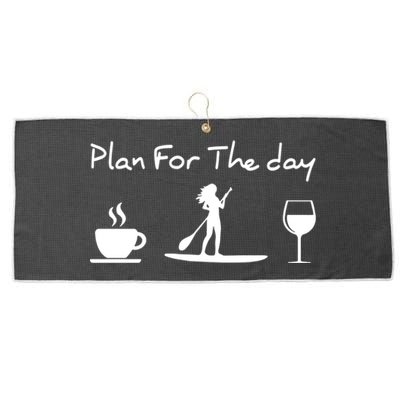 Paddle Board Plan For The Day Great Gift Large Microfiber Waffle Golf Towel