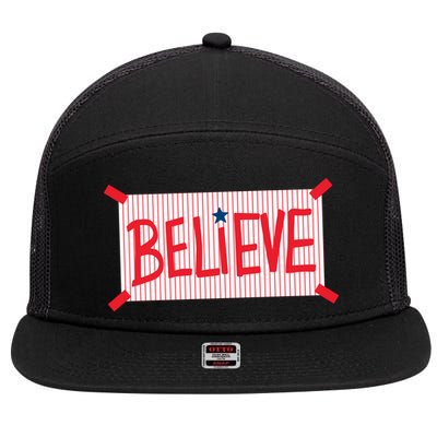 Philly Believe Philadelphia Baseball 7 Panel Mesh Trucker Snapback Hat