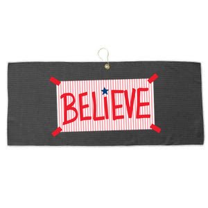 Philly Believe Philadelphia Baseball Large Microfiber Waffle Golf Towel