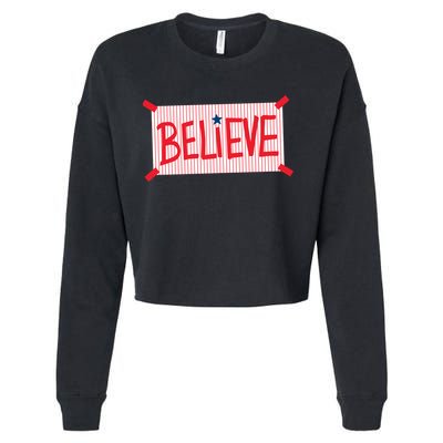 Philly Believe Philadelphia Baseball Cropped Pullover Crew