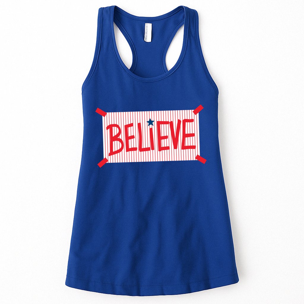 Philly Believe Philadelphia Baseball Womens Tank Top
