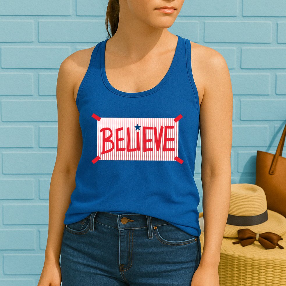 Philly Believe Philadelphia Baseball Womens Tank Top