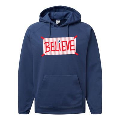 Philly Believe Philadelphia Baseball Performance Fleece Hoodie