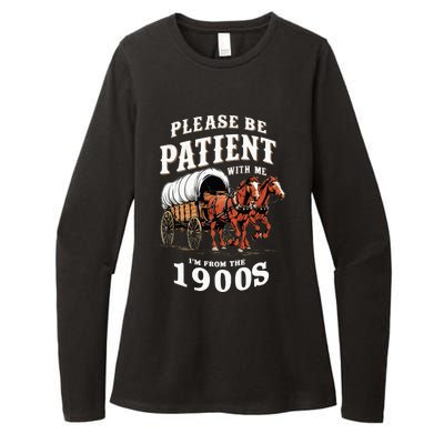 Please Be Patient With Me IM From The 1900s Vintage Womens CVC Long Sleeve Shirt