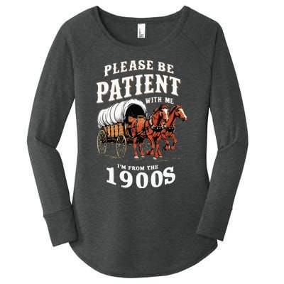 Please Be Patient With Me IM From The 1900s Vintage Women's Perfect Tri Tunic Long Sleeve Shirt