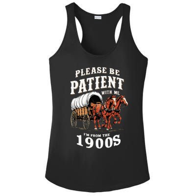 Please Be Patient With Me IM From The 1900s Vintage Ladies PosiCharge Competitor Racerback Tank